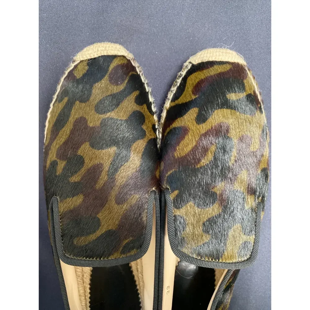 elysewalker Los Angeles Calf Hair Espadrilles in Camouflage sz‎ 39